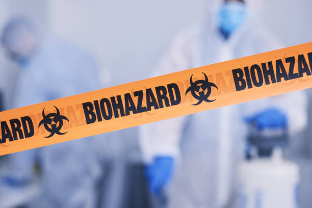Professional Biohazard Cleanup technician working in Morrow, AR